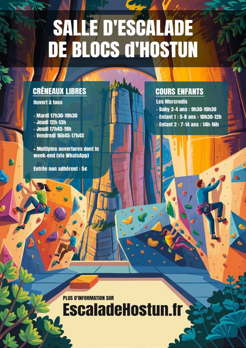 escalade horaires 2024-2025